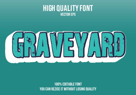 Download Graveyard Vector Text Effect Fully - Graveyard vector Collection