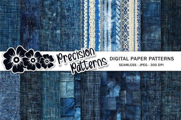 Download Mix Urban Indigo Denim Fabric Texture - Indigo Collection