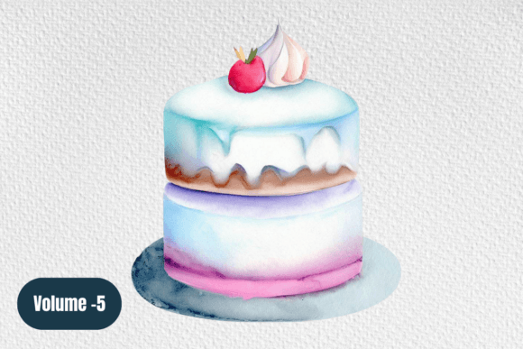 Download Watercolor Cake Clipart Sublimation PNG - Premium Resources
