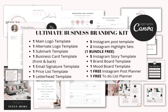 Download Complete Business Branding Kit for Canva - Premium Bundle