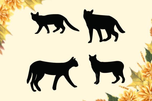 Download Beautiful Black Cat Silhouette - Black cat silhouette Collection