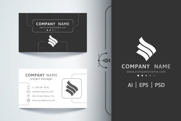 Download Dark Template Business Card - Template business card Collection